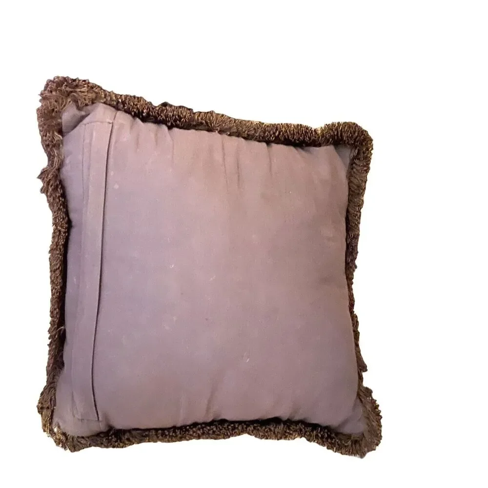 #5902 3pc Set of Purple Bed Throw Pillows